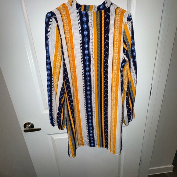 SHEIN Yellow and Blue Striped Dress - Picture 5 of 5